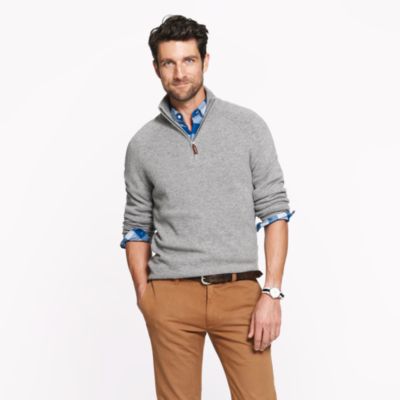 Cashmere half-zip sweater