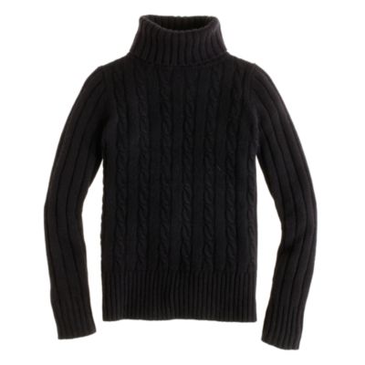 Cambridge cable chunky turtleneck sweater