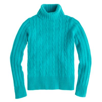 Cambridge cable chunky turtleneck sweater