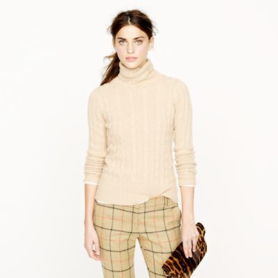 Cambridge cable chunky turtleneck sweater