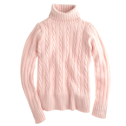 Cambridge cable chunky turtleneck sweater