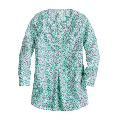 Girls' tunic in scattered floral
