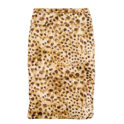 Collection cheetah brocade pencil skirt