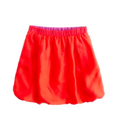 Girls' silk bubble skirt