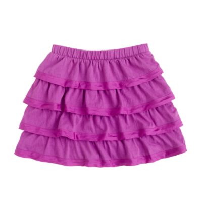Girls' sateen-trimmed cupcake skirt