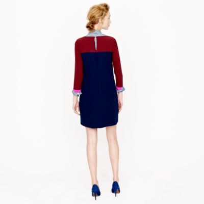 Collection colorblock shift dress