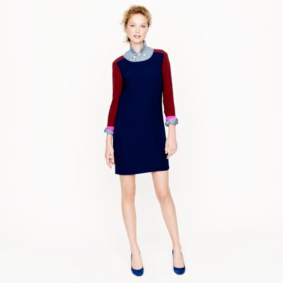 Collection colorblock shift dress