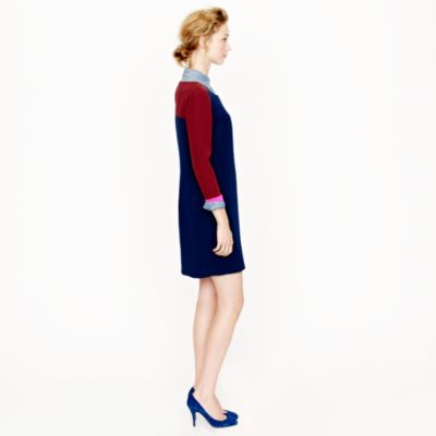 Collection colorblock shift dress
