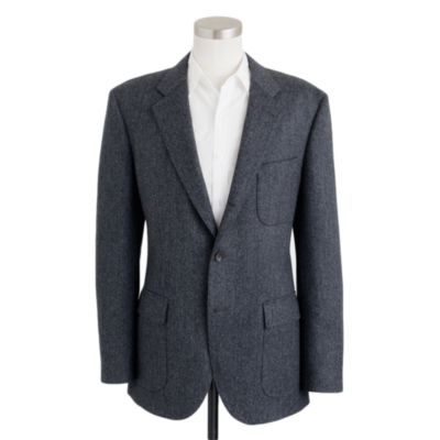 Ludlow Fielding three-button suit jacket in heathered English wool