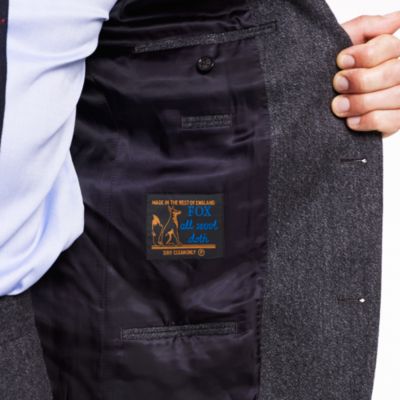 Ludlow Fielding three-button suit jacket in heathered English wool