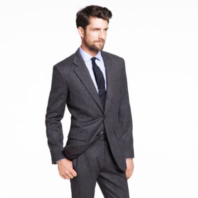 Ludlow Fielding three-button suit jacket in heathered English wool