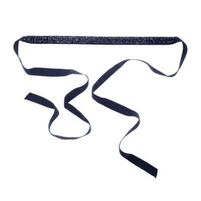 Jeweled grosgrain sash