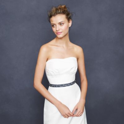 Jeweled grosgrain sash
