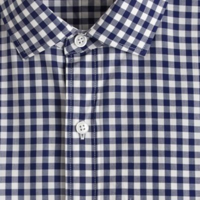 Ludlow spread-collar shirt in medium gingham