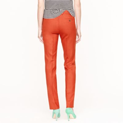 Stovepipe trouser in wool flannel