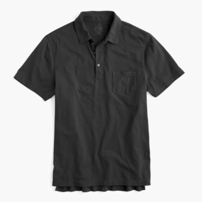 Slim broken-in pocket polo