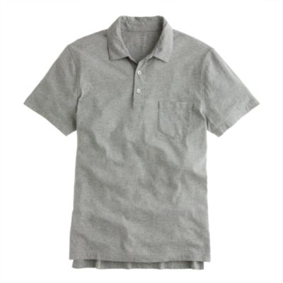 Slim broken-in pocket polo