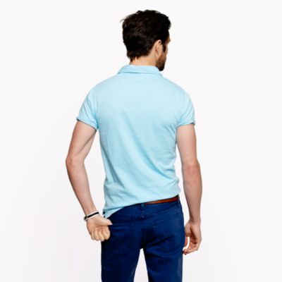 Slim broken-in pocket polo