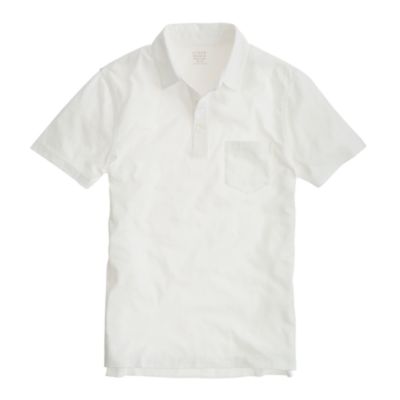 Slim broken-in pocket polo