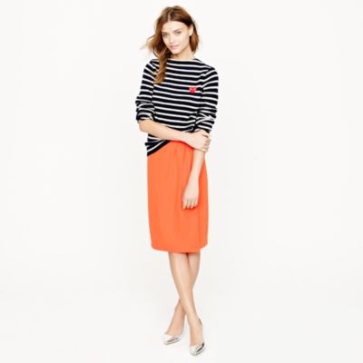 Petite draped skirt