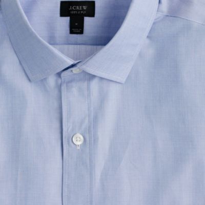 Classic spread-collar end-on-end shirt