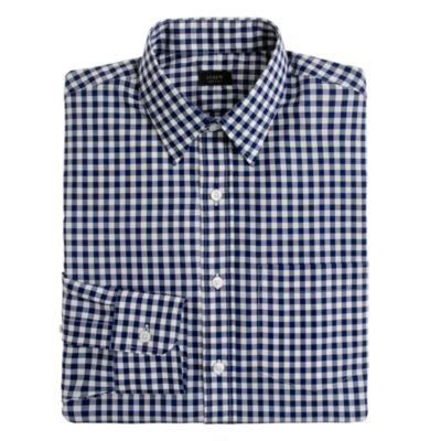 Classic point-collar shirt in medium gingham