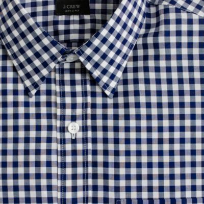 Classic point-collar shirt in medium gingham