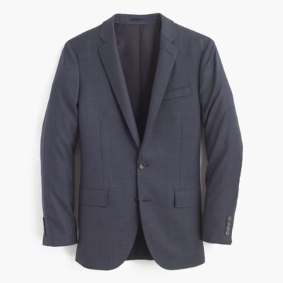 Ludlow suit jacket with double vent in Italian worsted wool