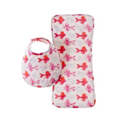 Rikshaw Design™ burp cloth and bib set