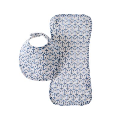 Rikshaw Design&trade; burp cloth and bib set