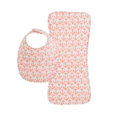 Rikshaw Design&trade; burp cloth and bib set