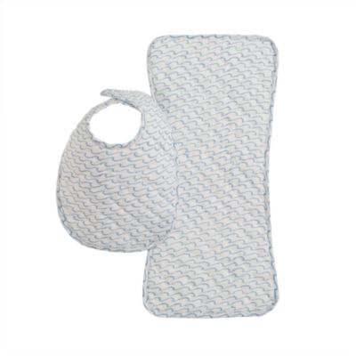 Rikshaw Design&trade; burp cloth and bib set