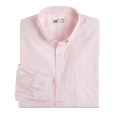 Thomas Mason&reg; fabric button-down dress shirt in microstripe