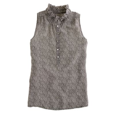 Nicky top in 
herringbone