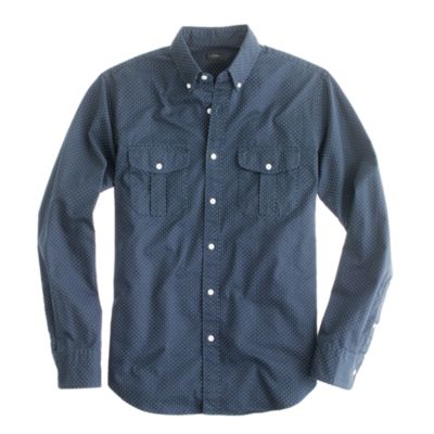 Wallace & Barnes vintage workwear shirt in dot