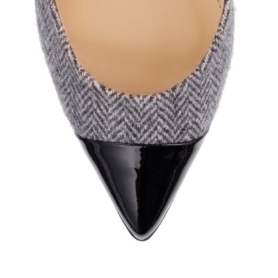 Everly cap toe wool pumps