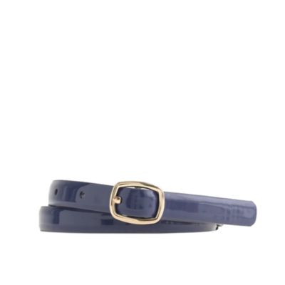 Skinny patent belt