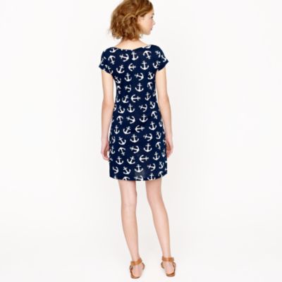 T-shirt dress in dizzy anchors