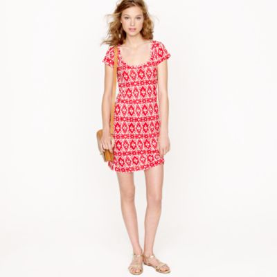 T-shirt dress in ikat print