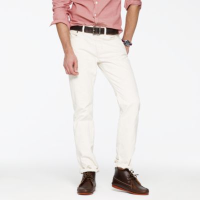 Vintage slim straight-fit jean in wheat