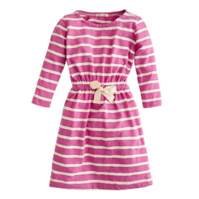 Girls' jitterbug dress in stripe