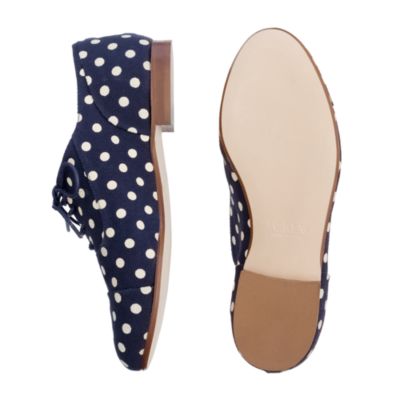 Girls' dot oxfords