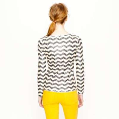 Zigzag sequin tee