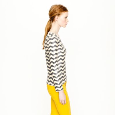 Zigzag sequin tee