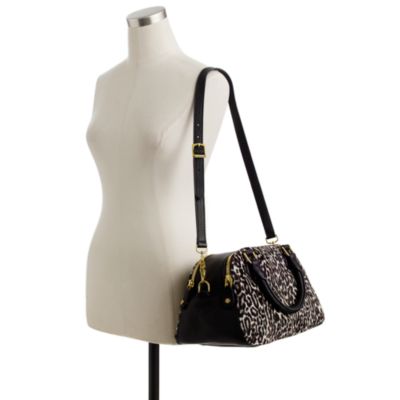 biennial medium satchel in calf hair
