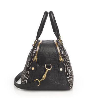biennial medium satchel in calf hair
