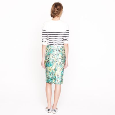 Collection pencil skirt in abstract floral
