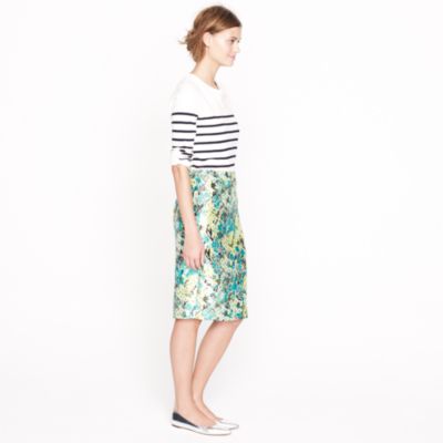 Collection pencil skirt in abstract floral