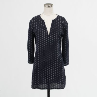 Factory printed crinkle tunic