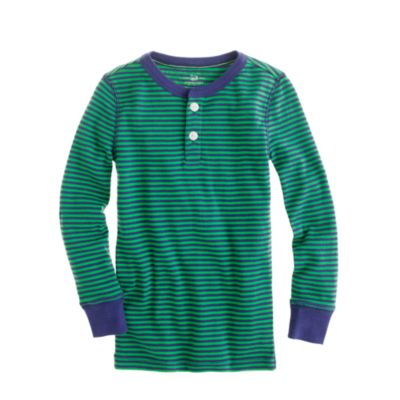 Kids' stripe sleep henley